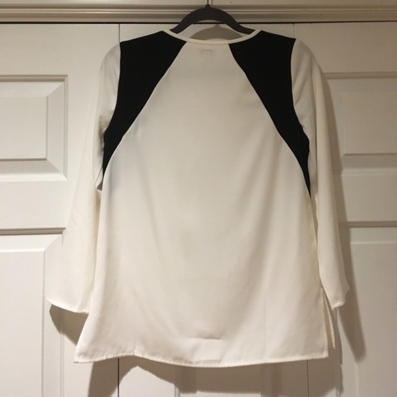 J Crew color block long sleeve blouse Sz 0 Sm - Picture 6 of 6
